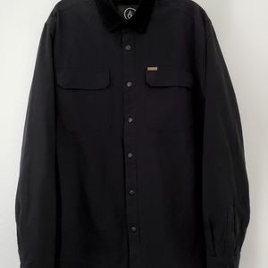 Volcom Black Trucker Button Down